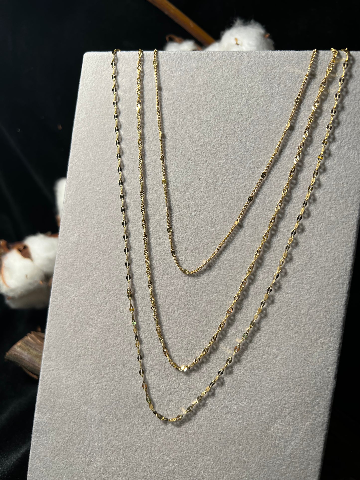 Whisper-thin Trio Necklace